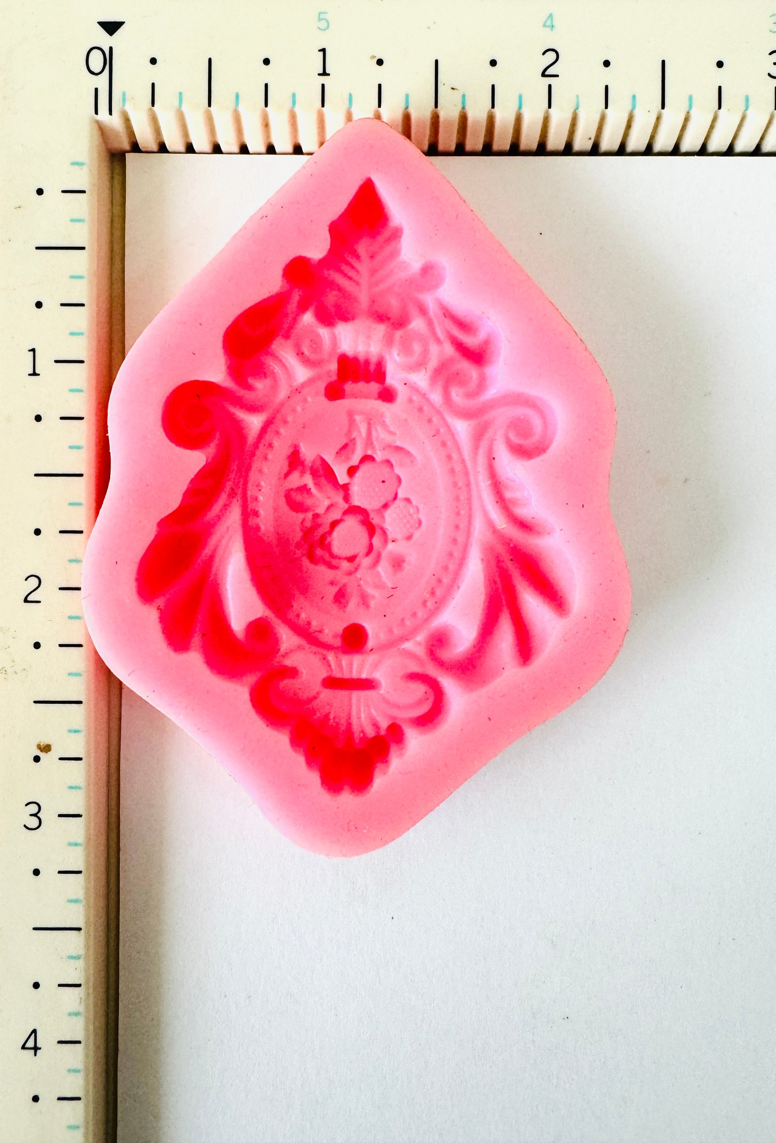Vintage Floral Frame Silicone Mould