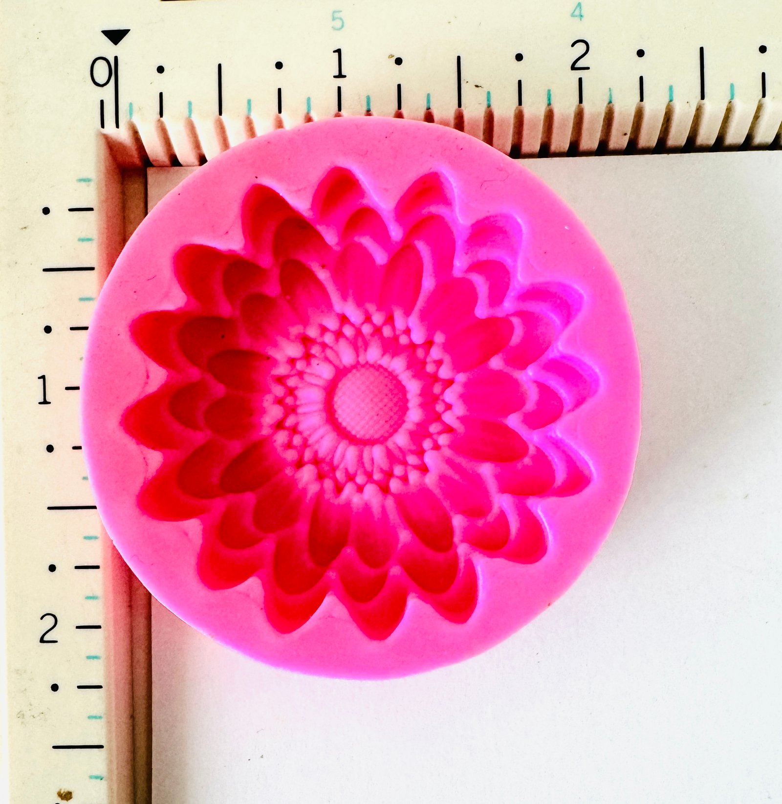 Round Mandala Flower Silicone Mould