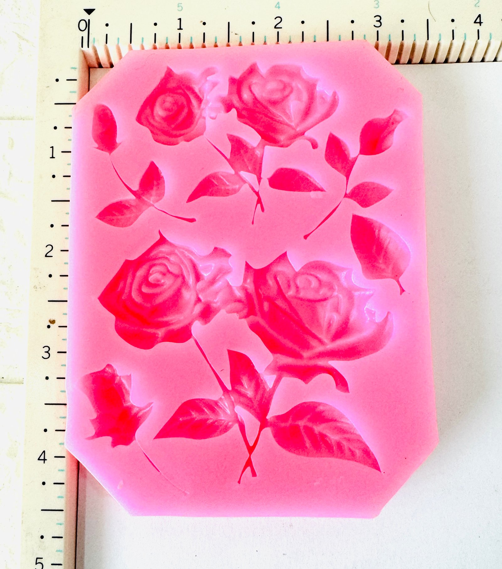 Rose Flower & Leaf Silicone Mould – Multi Design