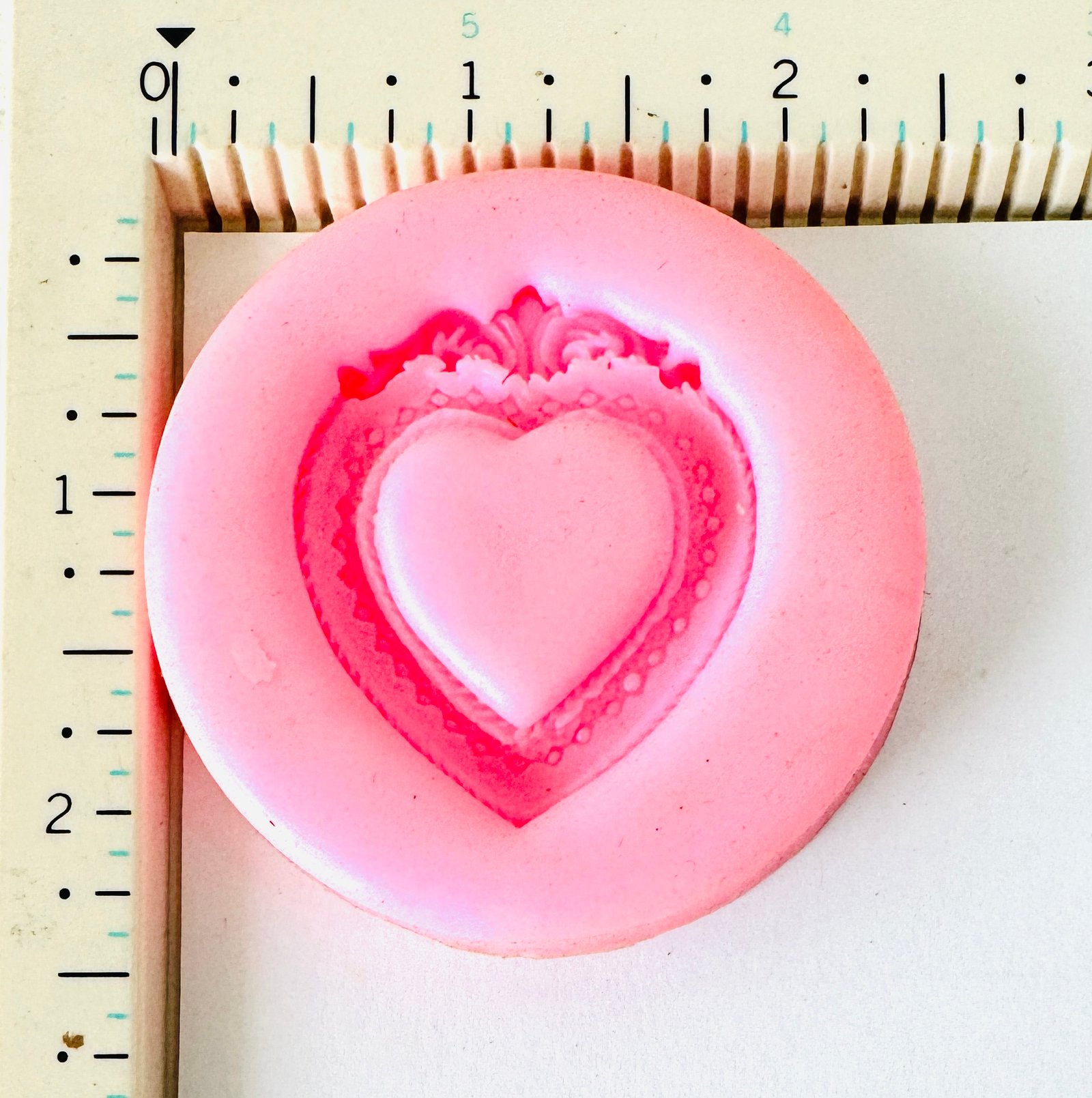 Ornate Heart Frame Silicone Mould