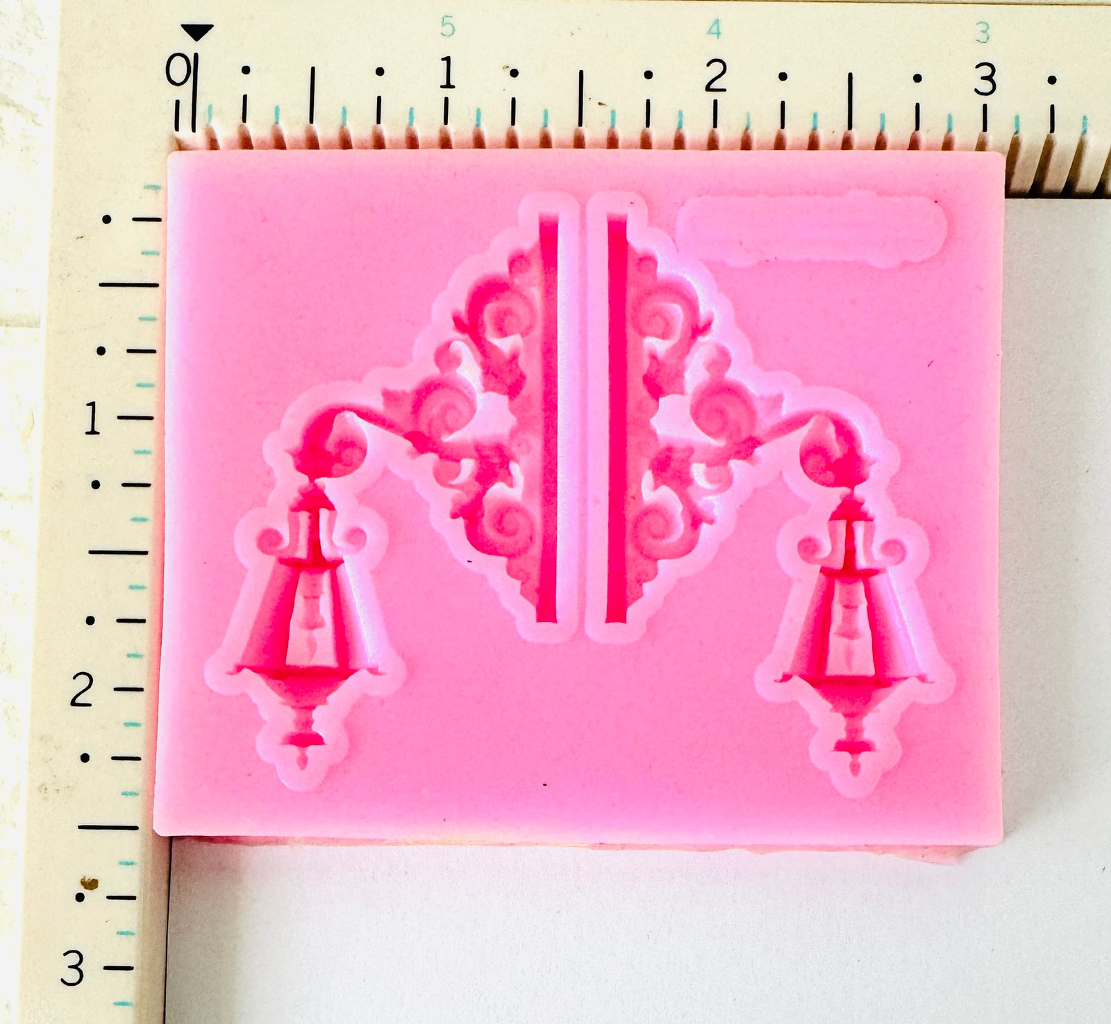 Vintage Wall Lantern & Scroll Silicone Mould