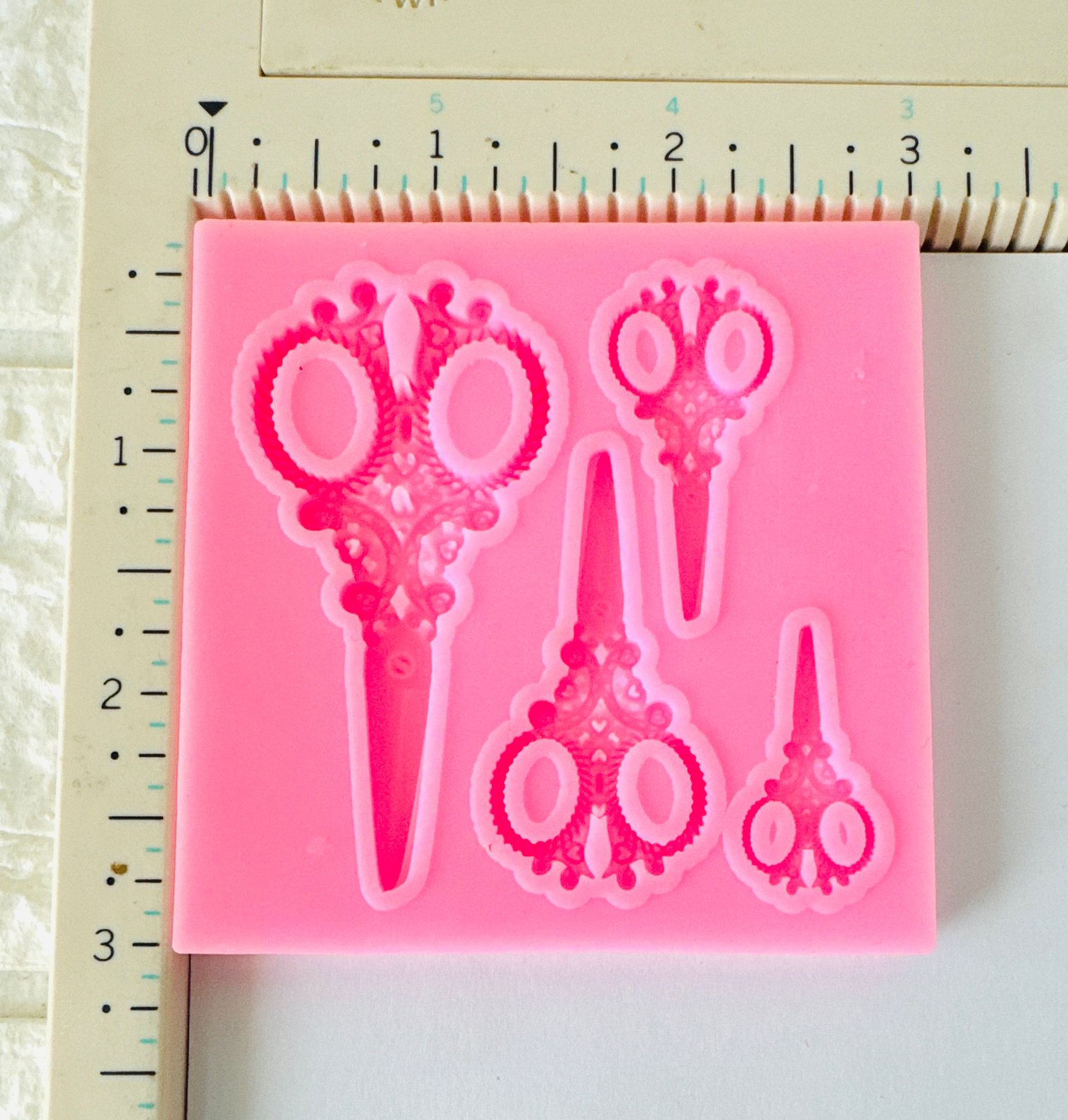 Ornate Scissors Silicone Mould (Multi-Size)