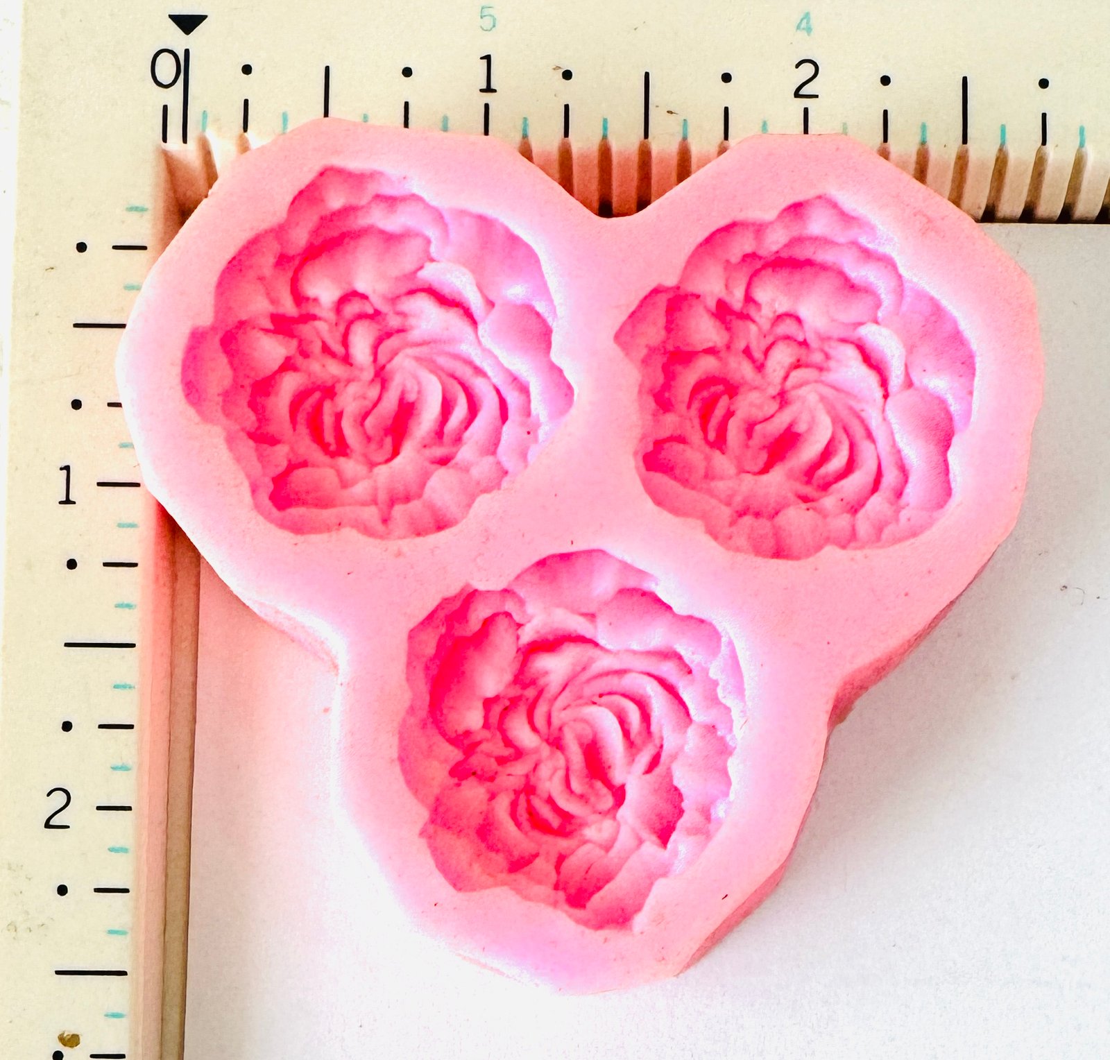 Triple Rose Flower Silicone Mould